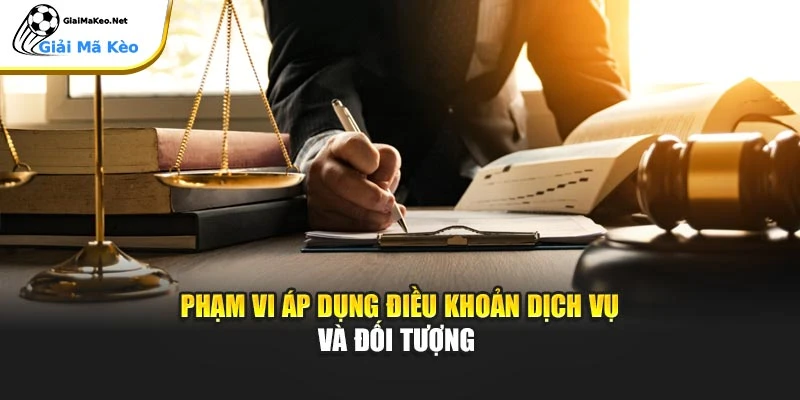 Phạm vi áp dụng điều khoản dịch vụ và đối tượng
